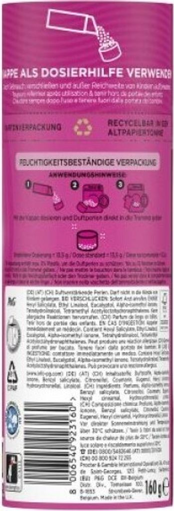 Lenor Pfingstrose & Hibiskusblüte Wäscheparfüm 160,0 g Produktbild 3