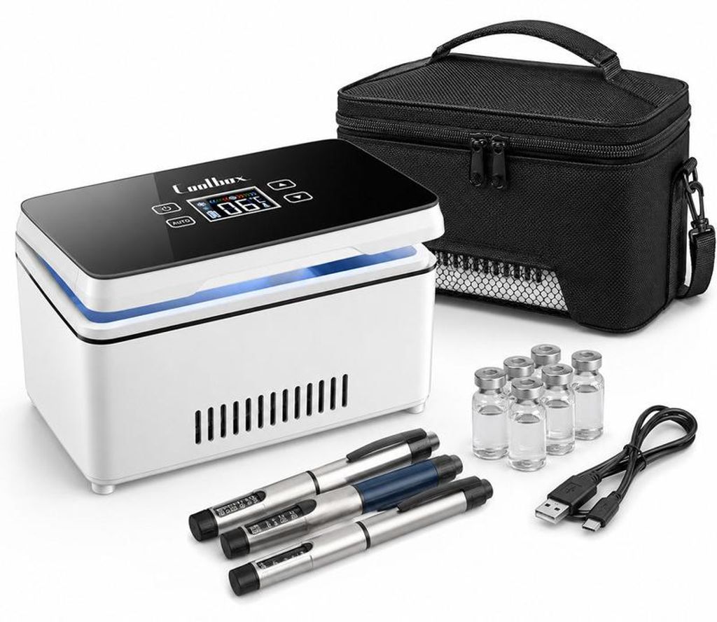 Tragbarer Insulin Kühler, USB Mini Medikamenten Kühlbox, Produktbild 