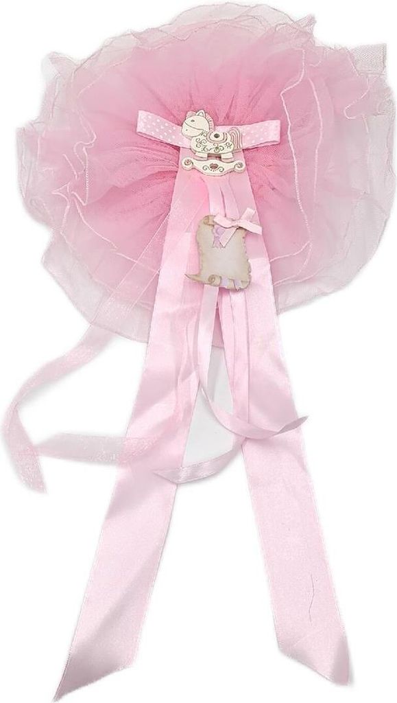Mareli Mädchen Coccarda Nascita 25X45 Cm 200 g Süßigkeit Babyzimmer