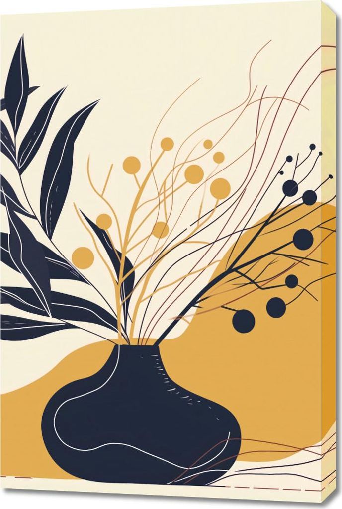 Bild 60x90cm Ruhe der dunklen Blätter