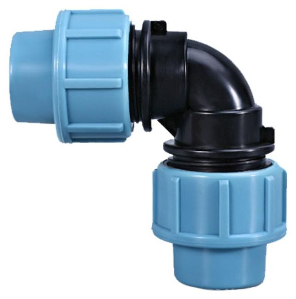INF 2er Set PE IBC Winkel Anschluss 4 fen Gewinde 6x4x4cm für IBC-Tanks