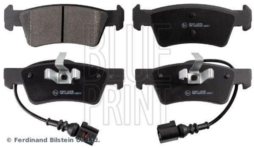 BLUE PRINT Bremsbeläge Satz Hinten für VW Transporter V Bus (7HB, 7HJ, 7EB, 7EJ, 7EF, 7EG, 7HF, 7EC) ADV184246