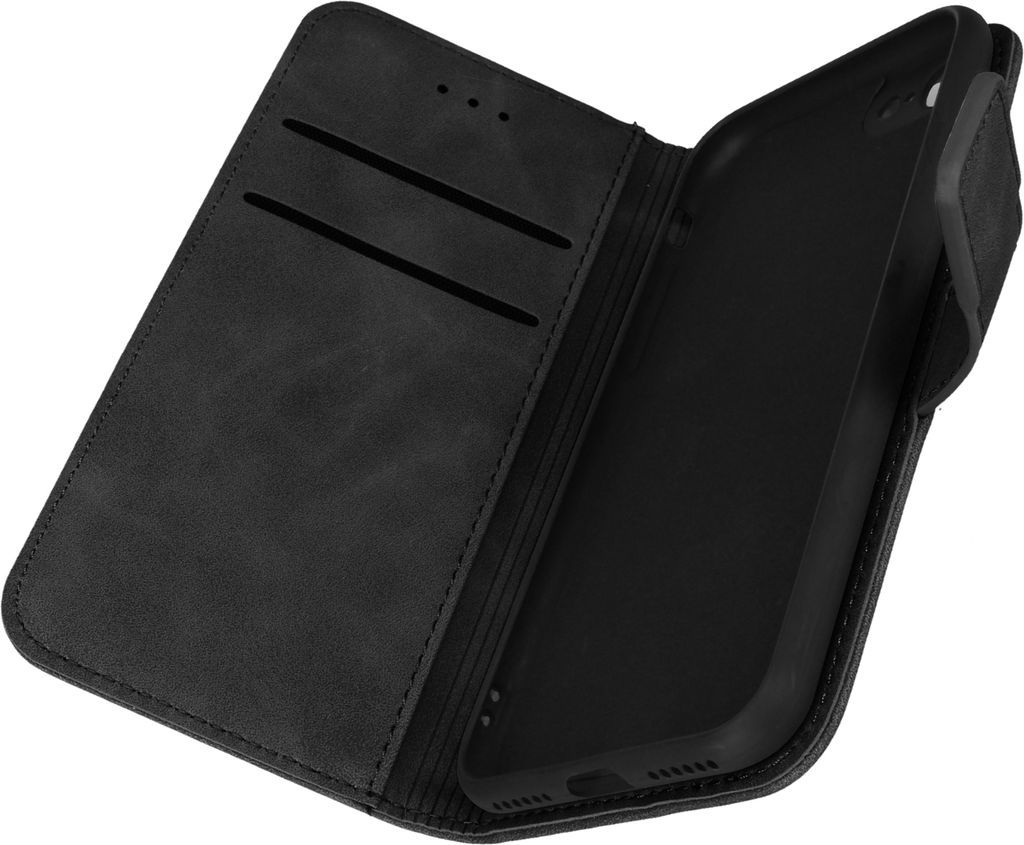 Tender Book Hülle mit Portemonnaie für iPhone 7 / 8 / SE 2020, Forcell – Schwarz
