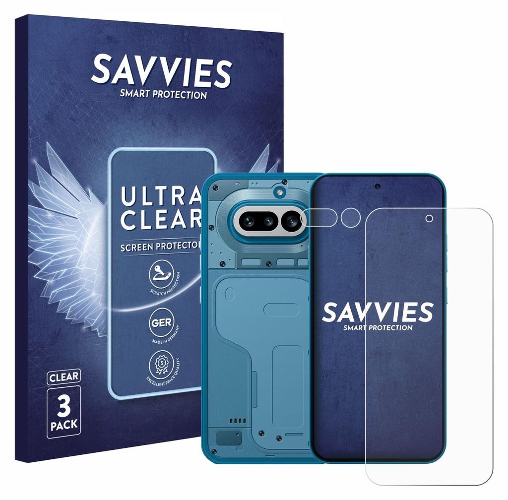 6x Für Nothing Phone (4a) (Display+Kamera) Schutzfolie Savvies Displayschutz Display Schutz Folie Klar Transparent