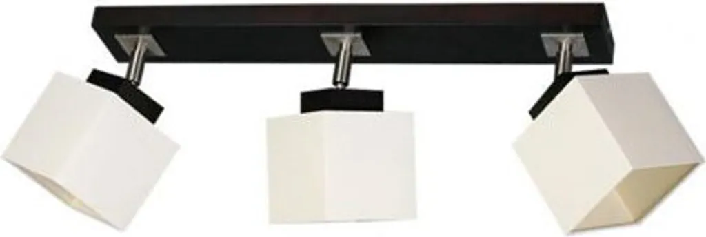 Lustre suspension NELIO en bois et chrome pour salon avec 3 feux E14