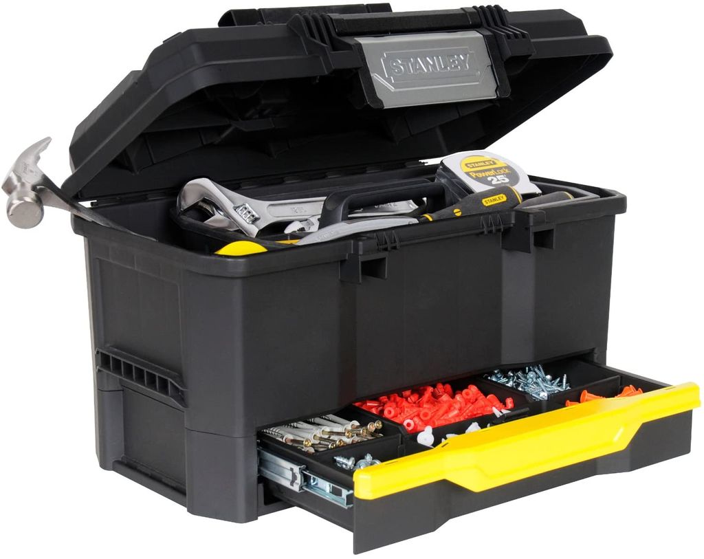 Stanley Werkzeugbox Kunststoff mit Schublade Produktbild 