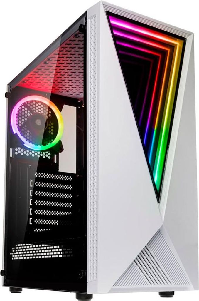 Kolink VOID WHITE, Midi Tower, Server, Schwarz, Weiß, ATX, Produktbild 