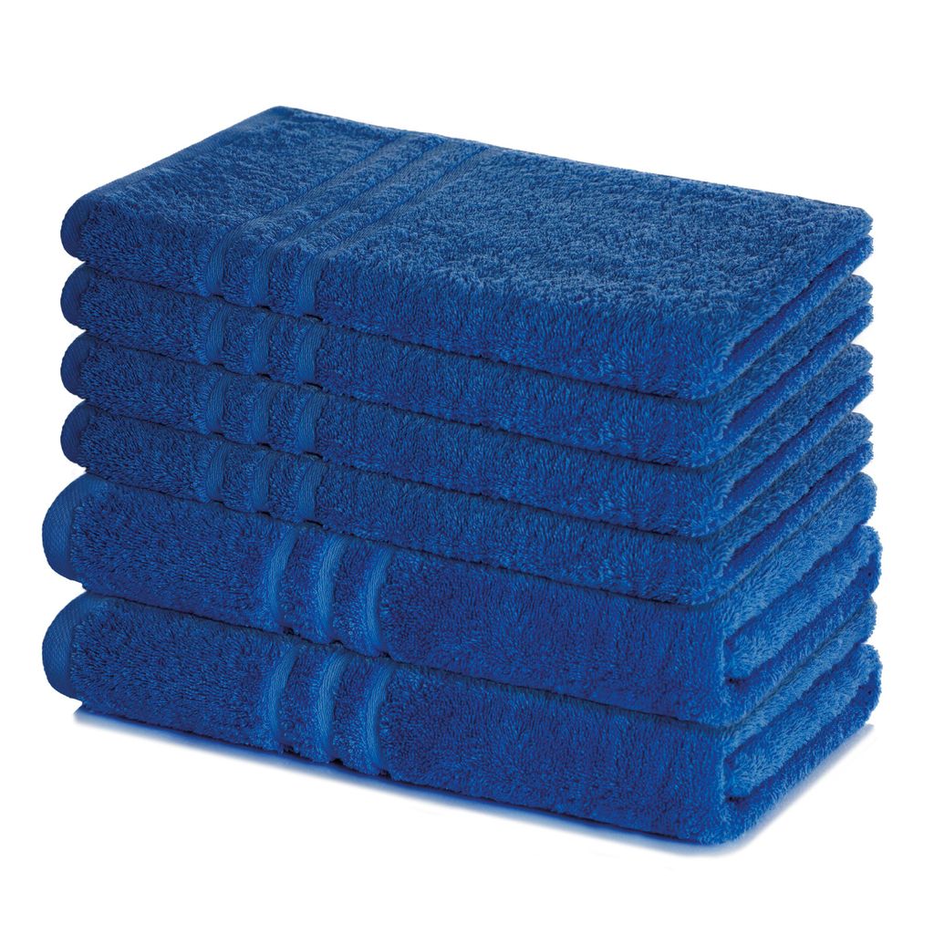 Lavea® 6-teiliges Handtuch Set Elena, 100% Baumwolle - 4x Produktbild 