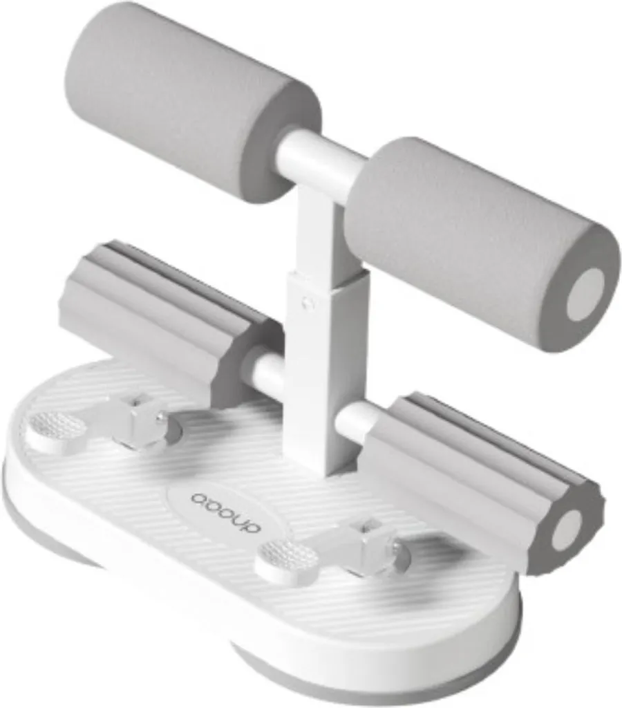 Appareil Sit-Up Double Ventouse INF Barre Abdo Grise Ajustable