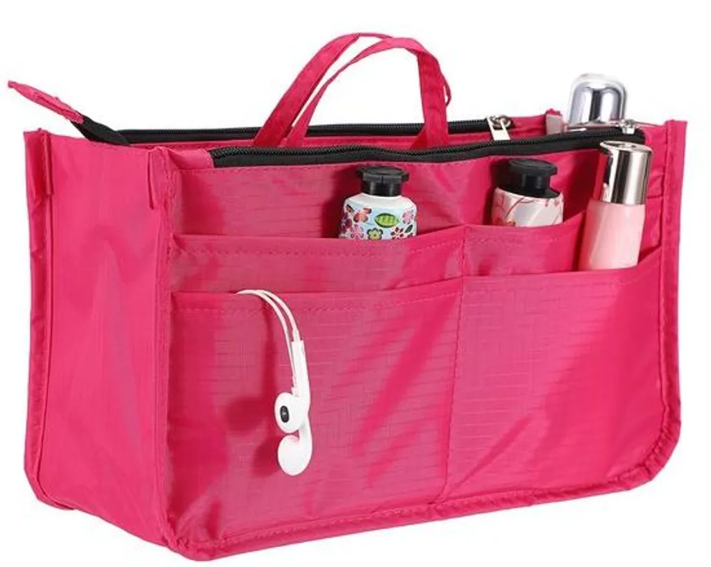 Organiseur de Sac Anti-Désordre avec 13 Compartiments et Poche Zippée