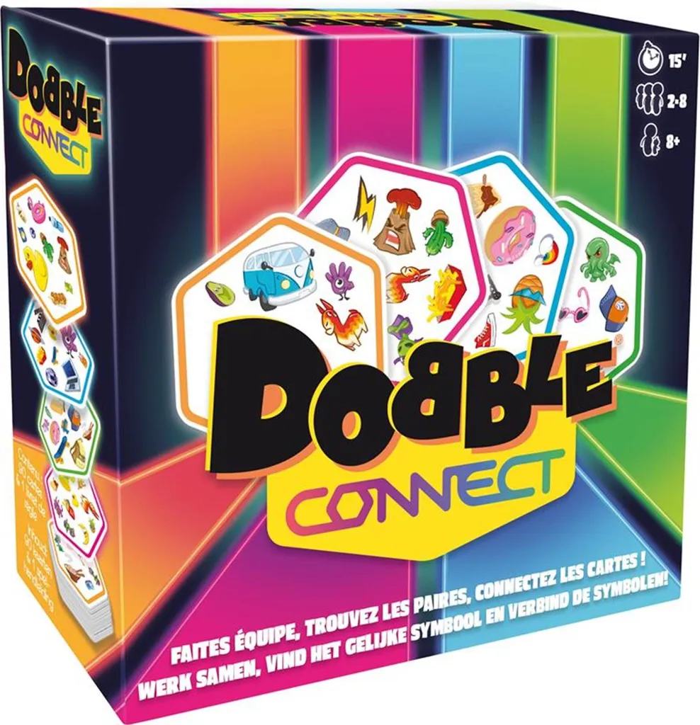 Asmodee Dobble Connect Card : Jeu de Cartes de Réflexion et Rapidité
