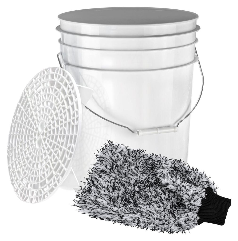 Benbow Autowasch-set, 3tlg, Weiß Wascheimer 20 Liter Mit Produktbild 