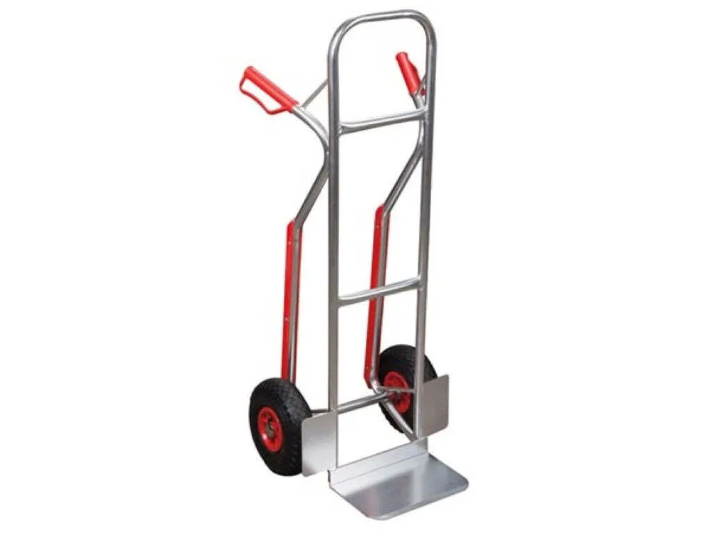 Diable alu ultra léger charge 150 kg - Structure renforcée anti-rouille