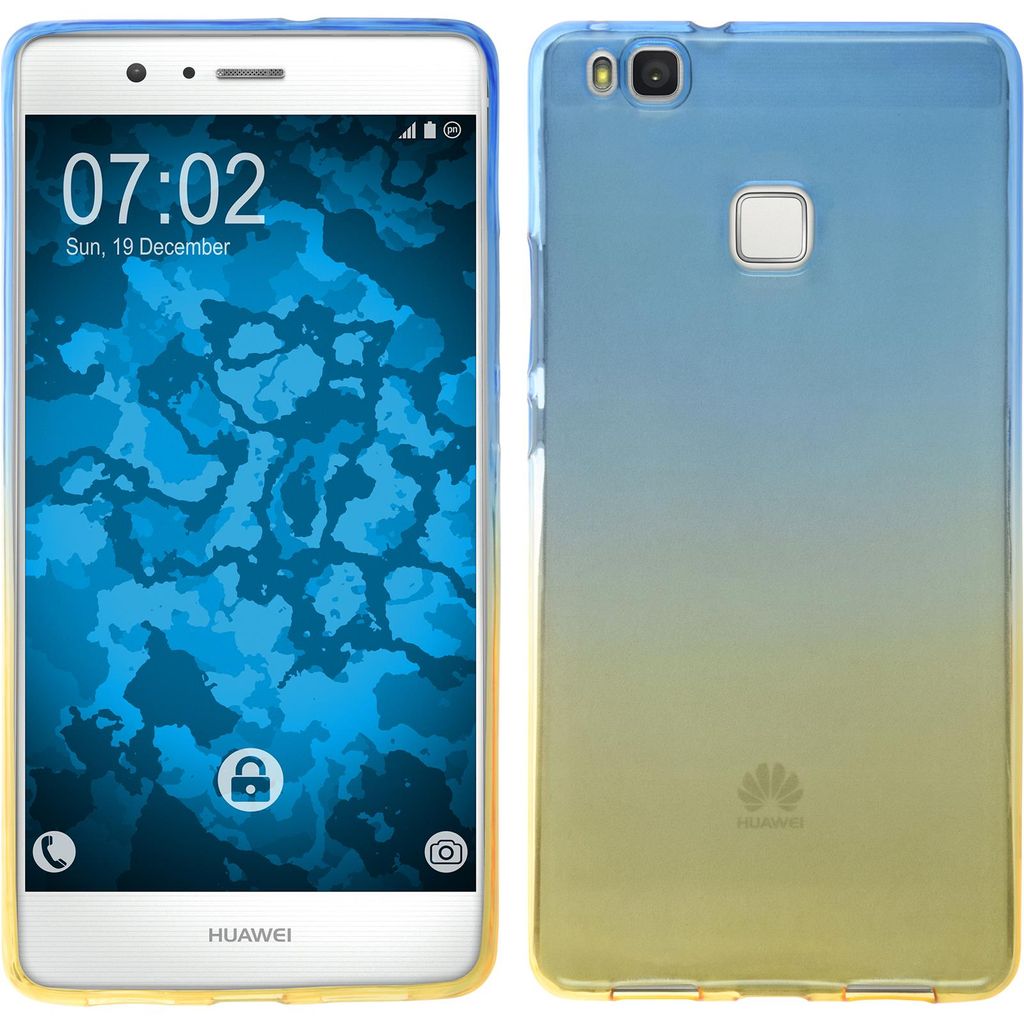 PhoneNatic Case kompatibel mit Huawei P9 Lite - Design:02 Silikon Hülle Ombrè + 2 Schutzfolien