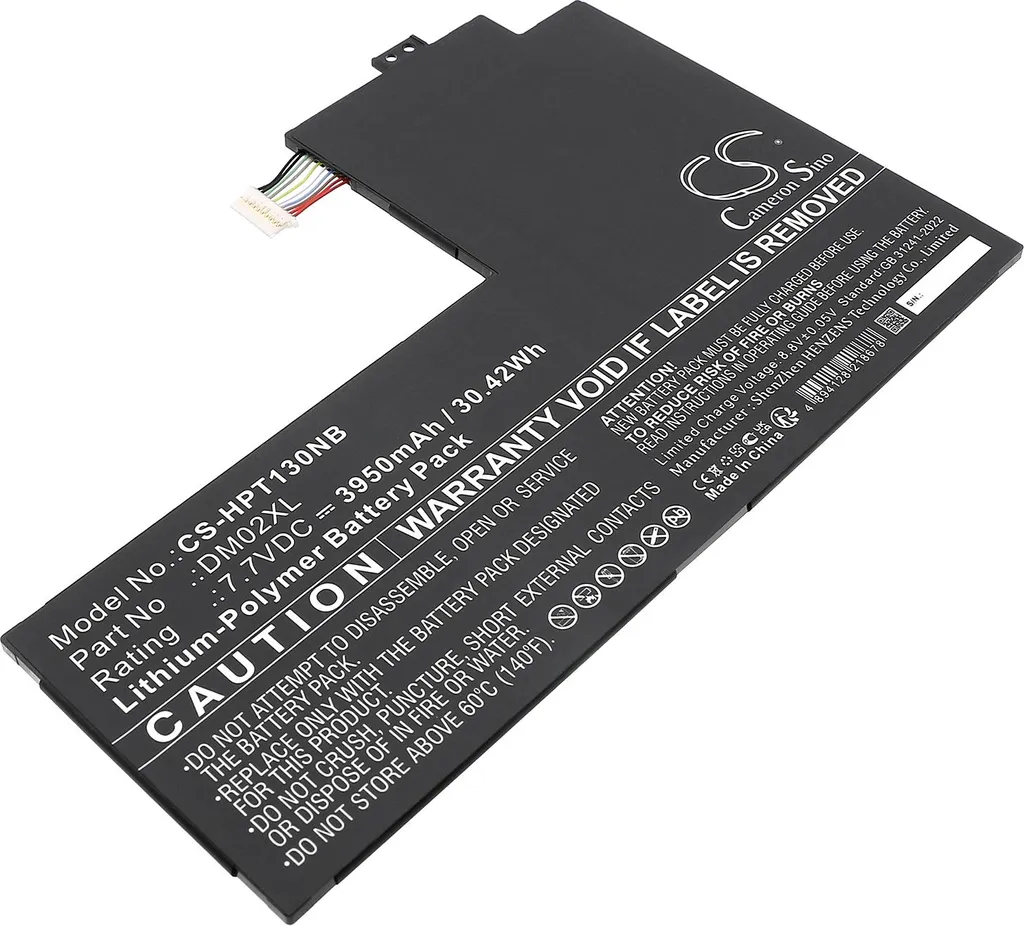Batterie de rechange pour HP Tablet 11-inch 2 in 1 modèle DM02XL 40Wh