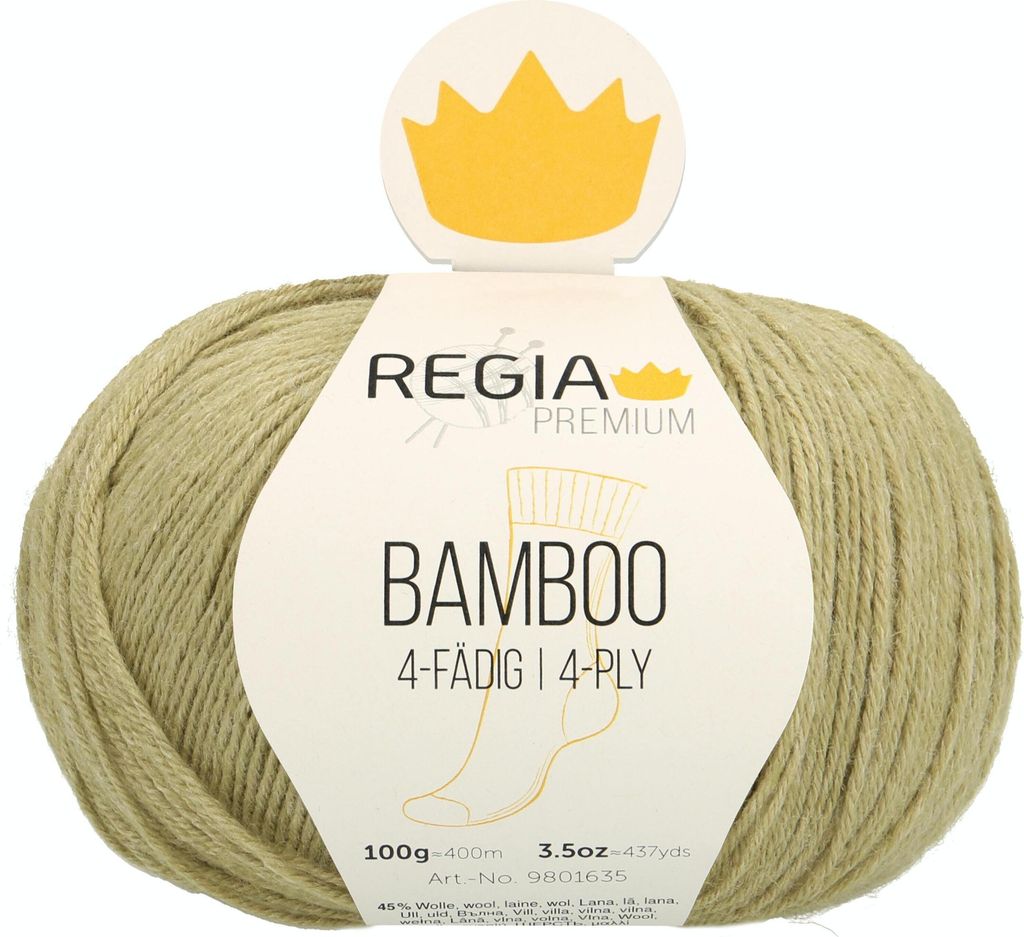 Schachenmayr REGIA Bamboo, 100g Grass green Handstrickgarne Produktbild 