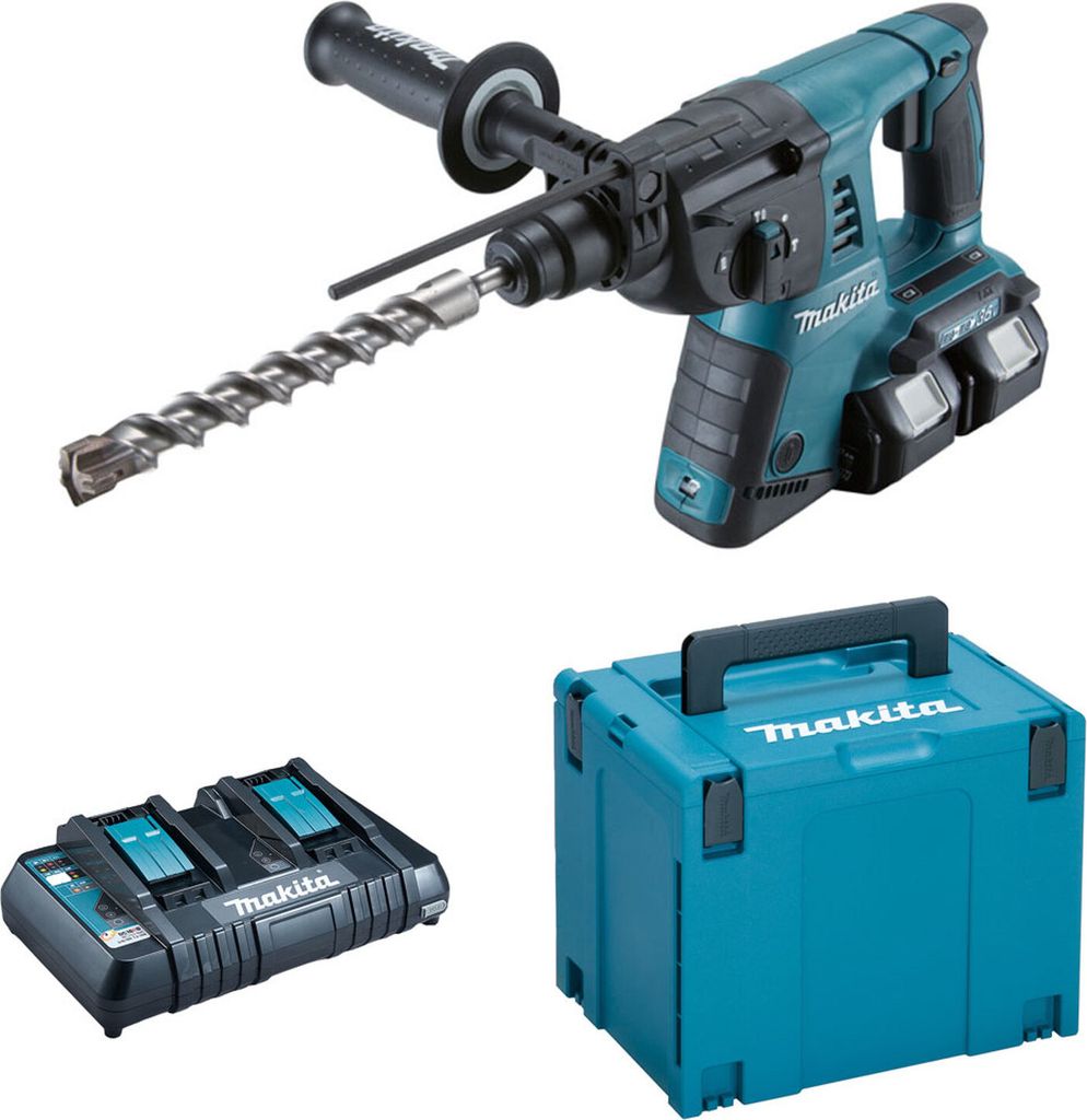 Makita DHR263PT2J Akku-Hammer Li-Ion 2x18V/5,0Ah
