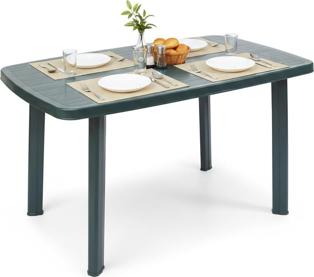 Greggs - Außentisch, 137x85x72h cm Grün, 6 Plätze Italy
