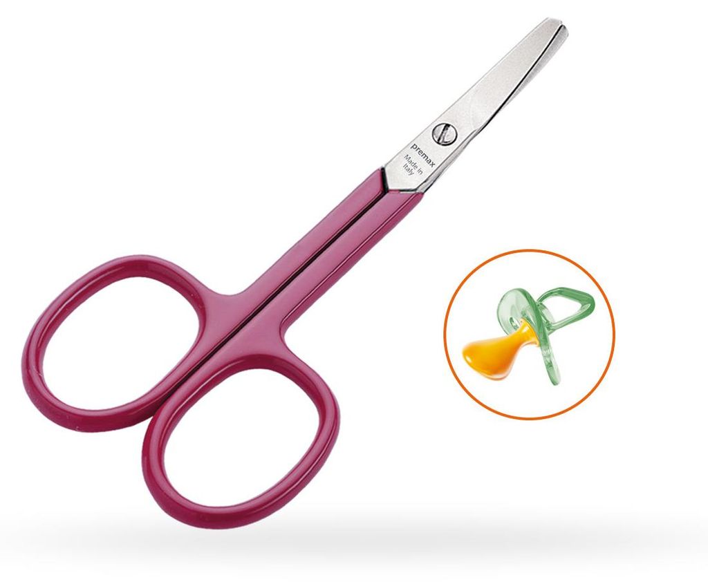 PREMAX Kinder-Nagelschere - Fuchsia - OMNIA Linie 87502 C50 Kohlenstoffstahl - vernickelt 10 cm - 4