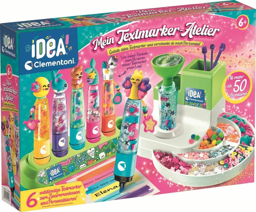 Kit créatif surligneur pour enfant Clementoni Mon atelier de feutres