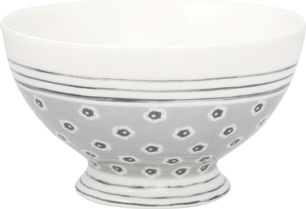 Greengate Malia Suppenbowl grey 0,5l