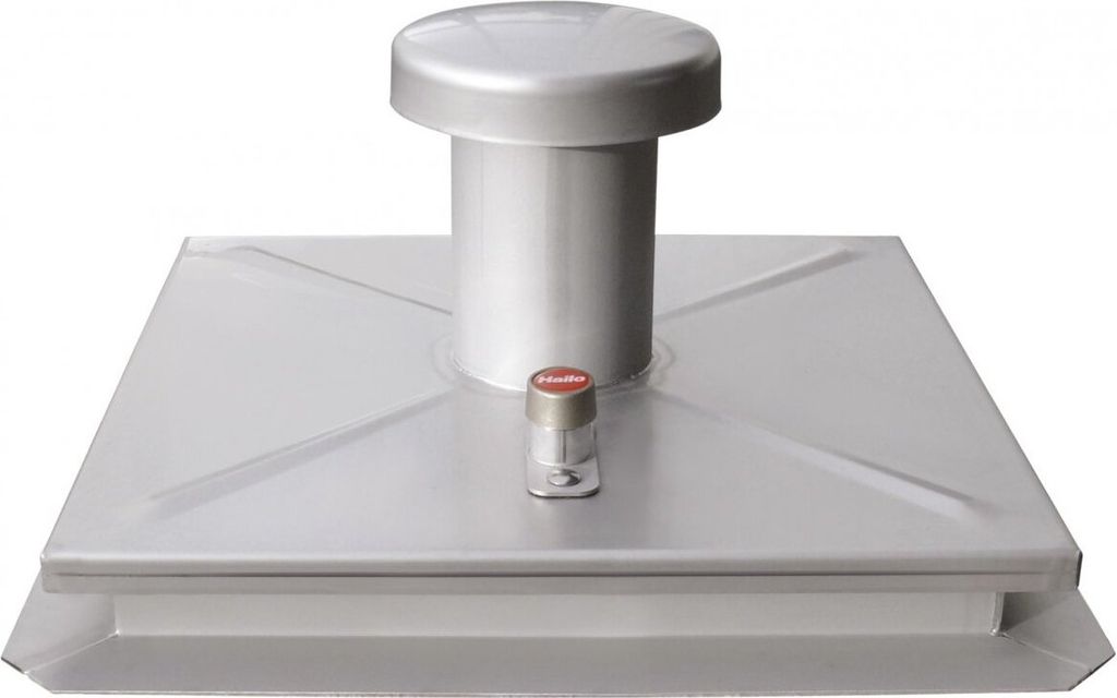 Hailo Schachtabdeckung HS1 Edelstahl 2mm tagwasserdicht mit Entlüftung und Isolierung 800x800mm