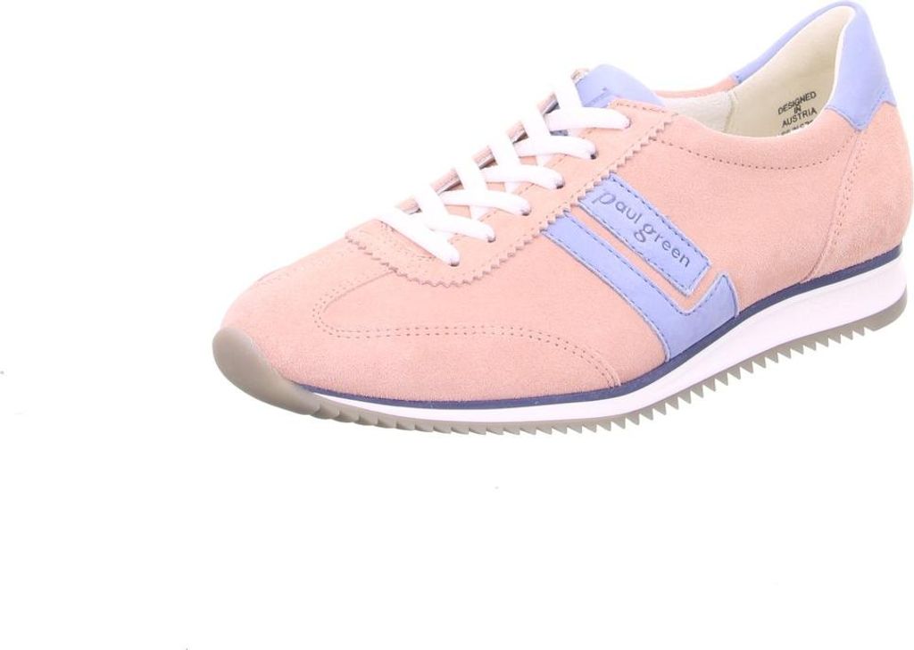 Paul Green Damen Low Sneaker Rosa Rauleder Größe: 38