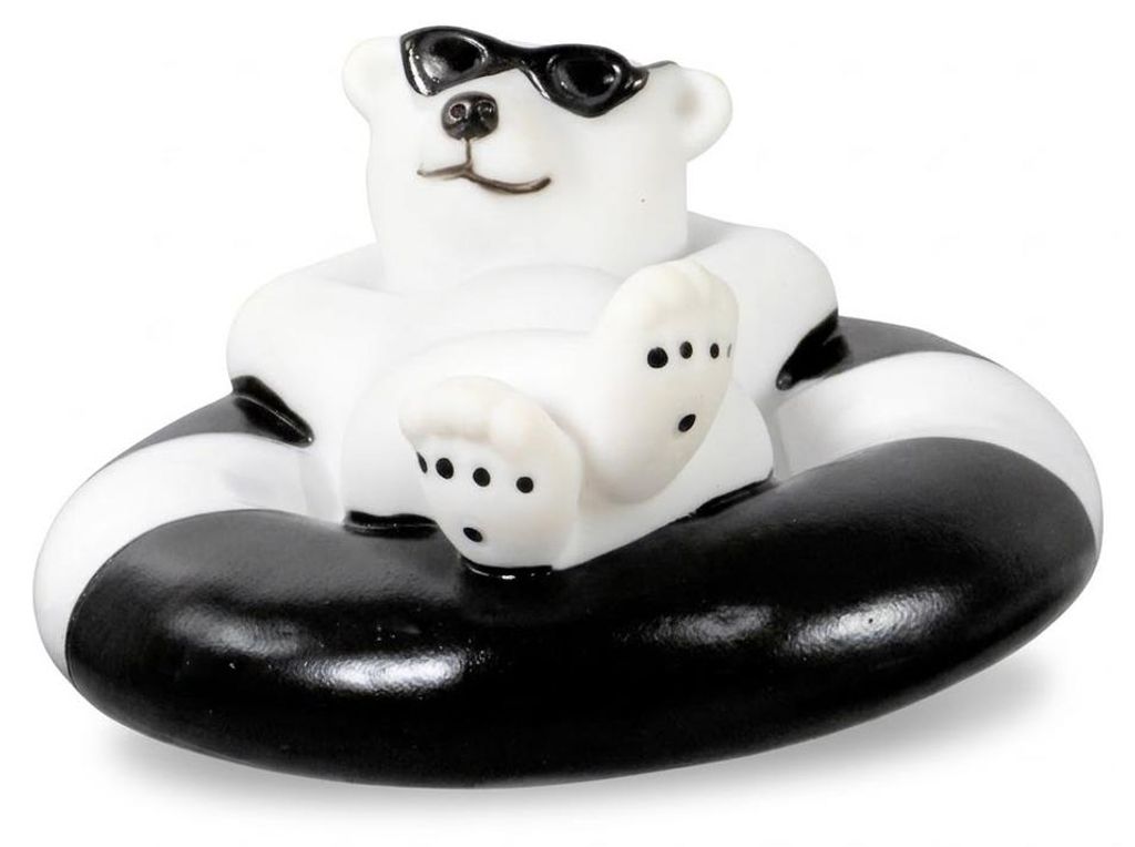 Thermometer mit Motiv Eisbär mit Brille Produktbild 