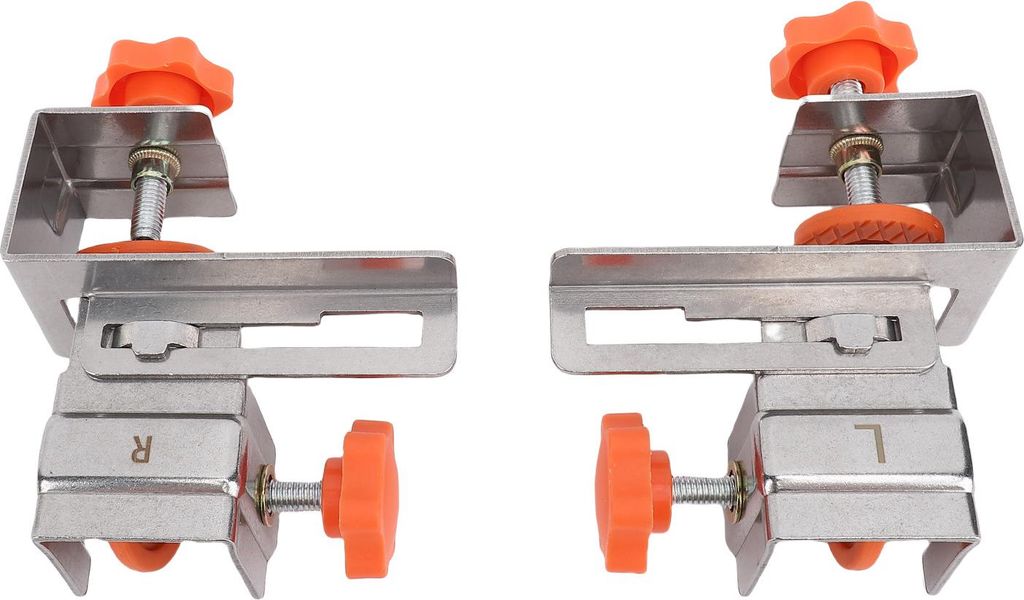 2 Paar große Schubladenfront-Befestigungsklammern aus Edelstahl, Schubladenmontagevorrichtung, stabile Klemmung