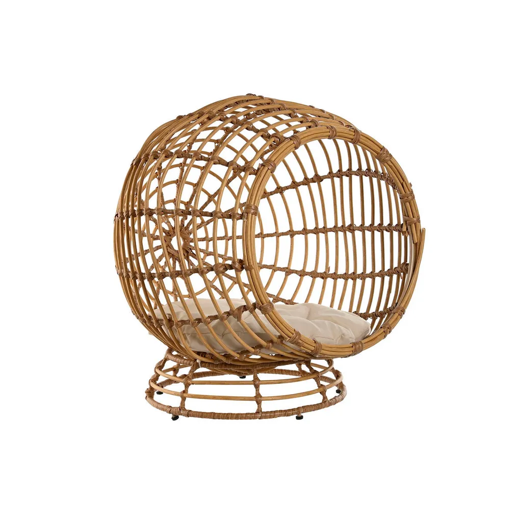 Panier pour animaux anti-odeur Home ESPRIT rotin blanc facile à laver