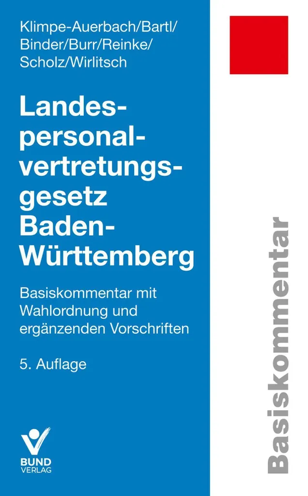 LPVG Baden-Württemberg : Loi de représentation du personnel annotée