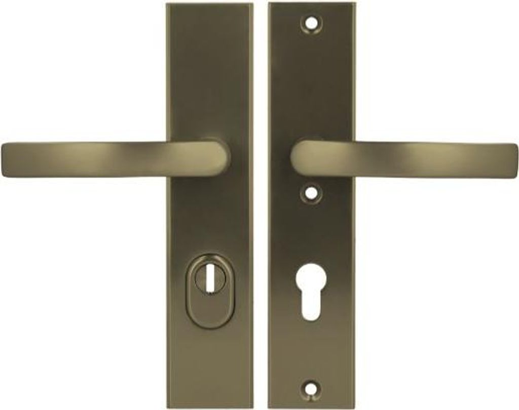 Axa ODIN++ 72 WB Griff Klasse 3 mit FLEX-Einsatzschutz (Brandschutz), Farbe F4 - Altgold (Türstärke 74-83 mm)