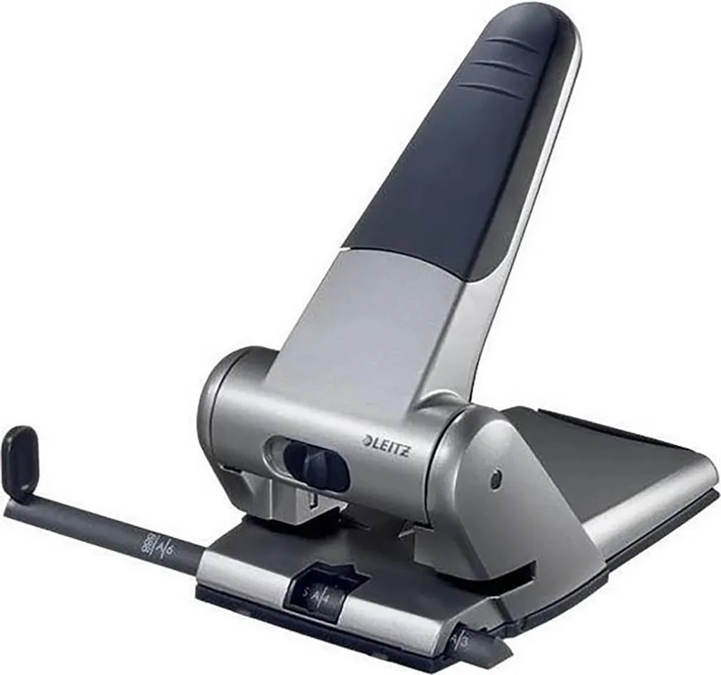 Leitz 5180 Perforatore Professionale 65 Fogli Argento - Robustezza Garantita