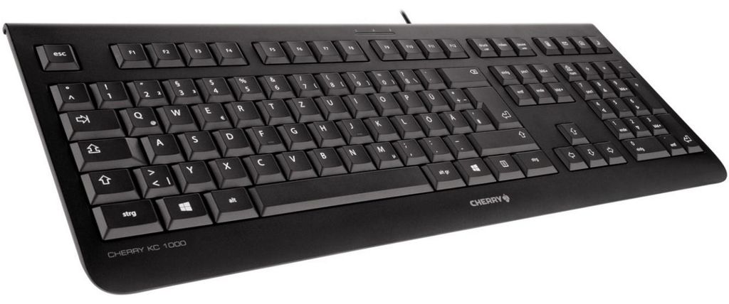Cherry KC 1000, USB, PC/server, Büro, Schwarz, 1.8 m, USB Produktbild 