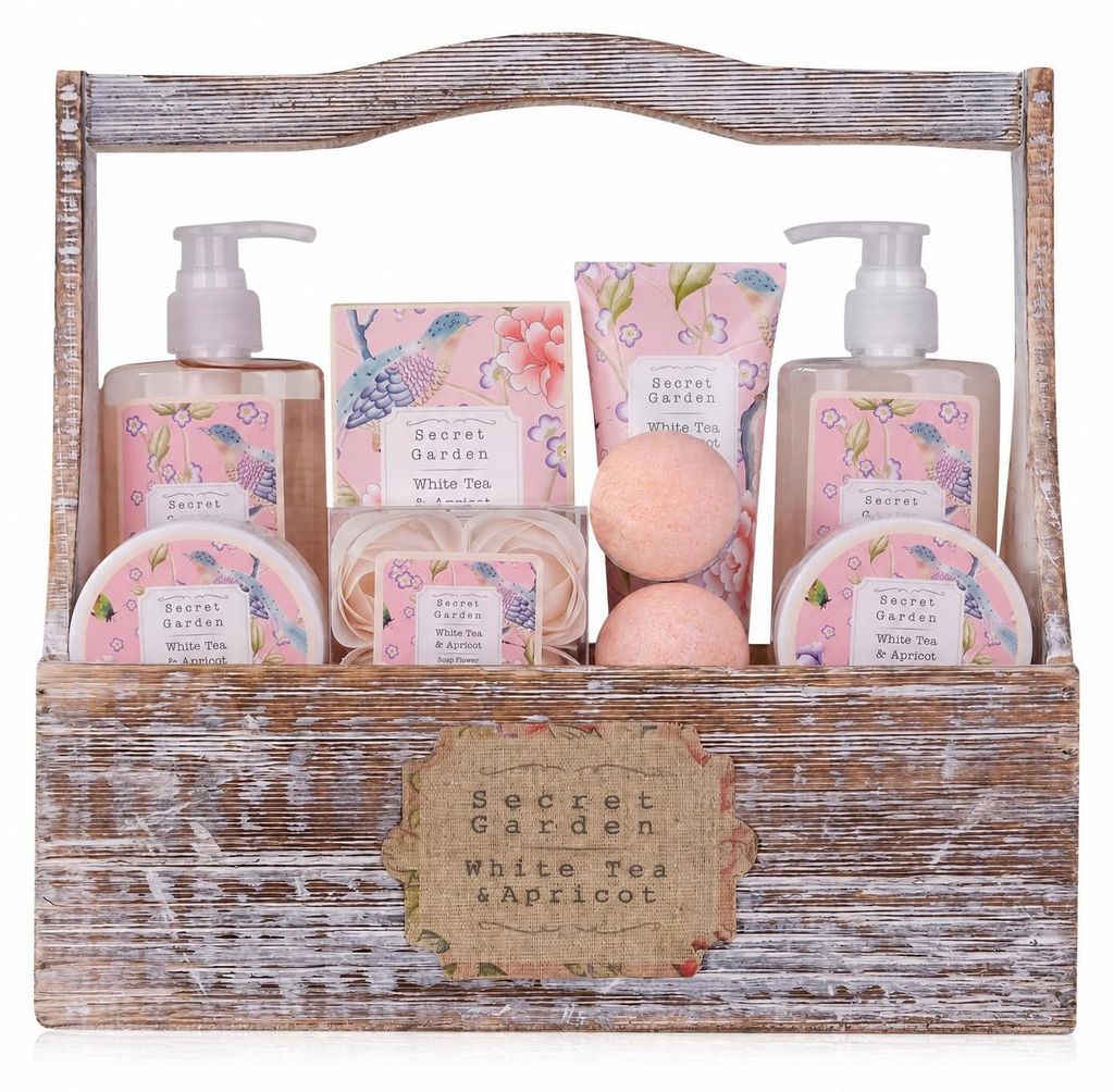 Accentra Geschenkset SECRET GARDEN Holzkorb für Frauen Produktbild 