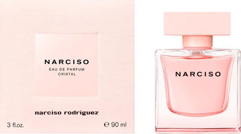 A product shot of a perfume box and bottle.