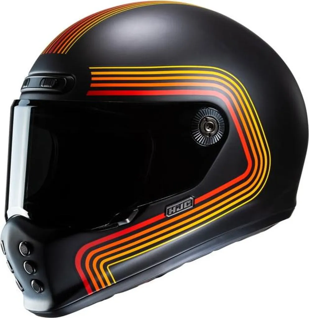 HJC V10 Foni Noir S : Casque avec écran antibuée et ventilation optimisée