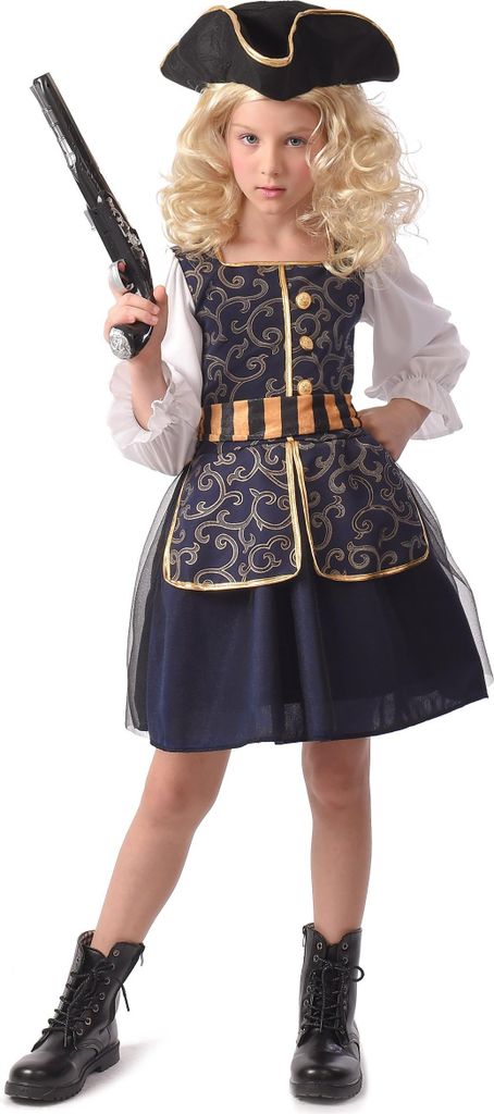 Costume da pirata chic per ragazze in maschera Immagine del prodotto 