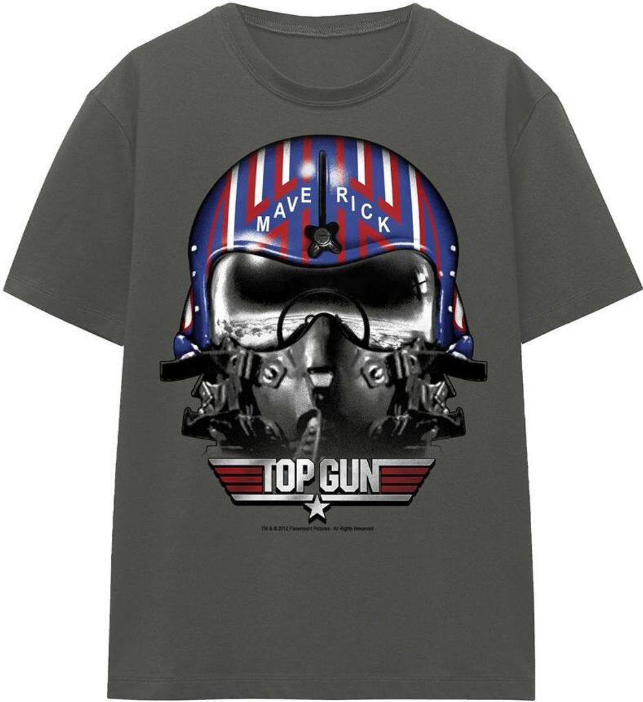 Top Gun - "Maverick" T-Shirt für Herren/Damen Uni TV16913 (XXL) (Holzkohle)