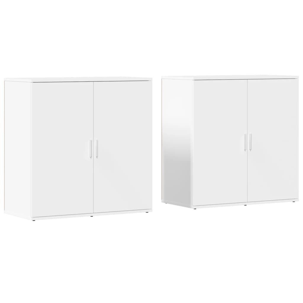 Sideboards 2 Stk. Weiß 79x38x80 cm Holzwerkstoff