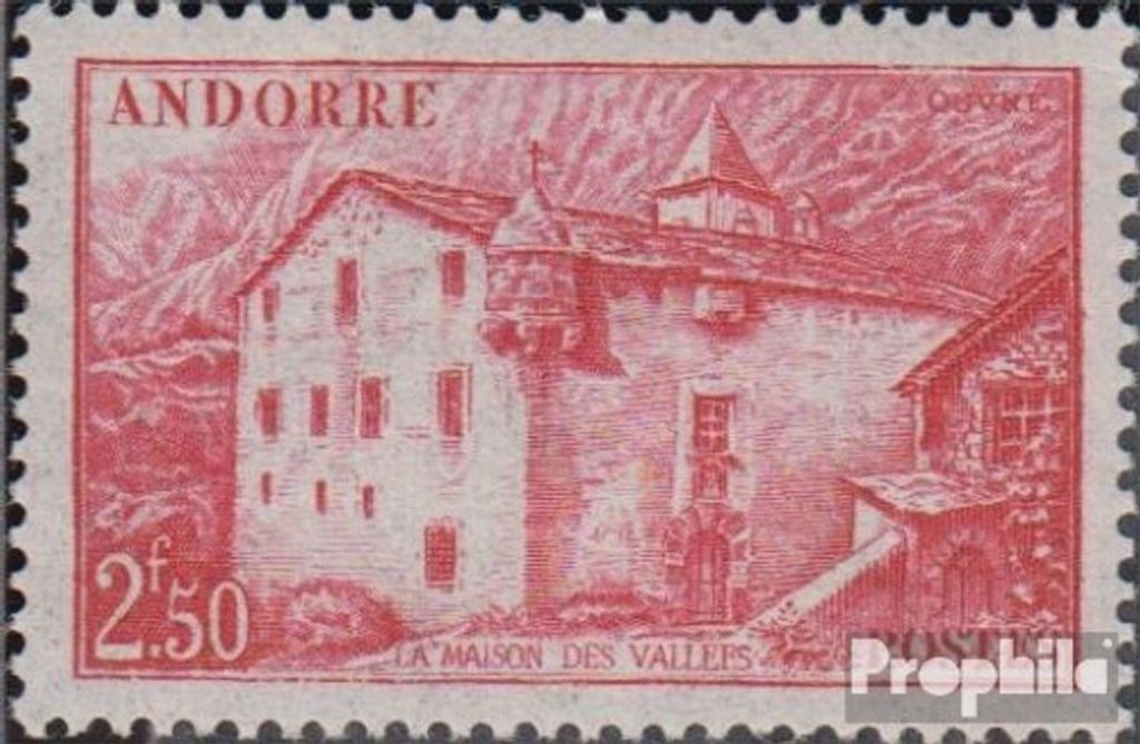 Briefmarken Andorra - Französische Post 1944 Mi 108 postfrisch Landschaften