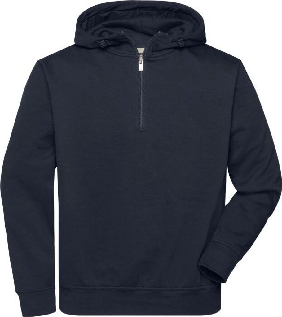 Sweatshirt mit Kapuze und Reißverschluss navy, Gr. L