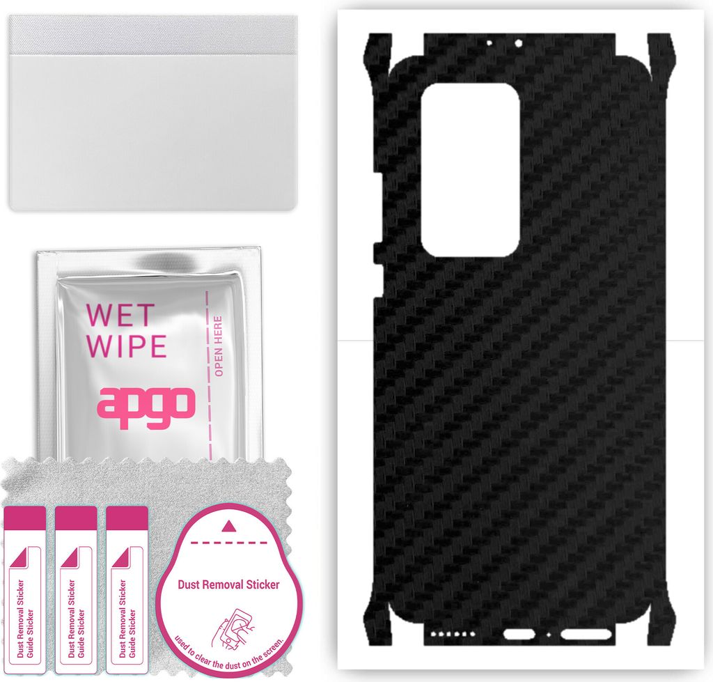apgo Rückseite + Seiten Schutzfolie, Skin, kompatibel mit Huawei P40 Pro Plus, Hinten Displayschutzfolie aus Vinylfolie, kratzfest, einfache Monta...