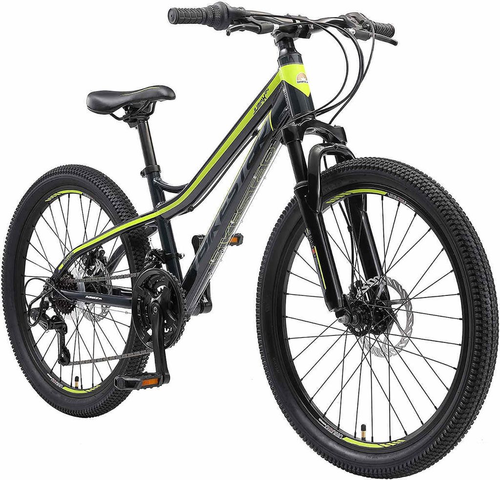 Bikestar Jugendfahrrad Mountainbike 24 Zoll Schwarz & Grün Produktbild 