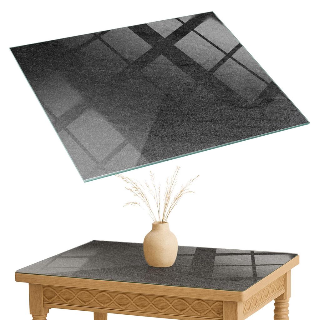 Glasplatte Tisch – Esstischplatte Glas – Tischplatte Glas – Glasarbeitsplatte Tisch – Glasplatte Esstisch – Pflegeleicht – Witterungsbe...
