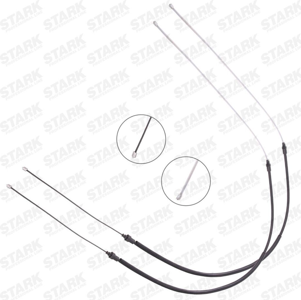 STARK Handbremsseil Seilzug Feststellbremse passend für PEUGEOT 207 (WA, WC) Hinten Rechts Hinten Links SKCPB-1051187