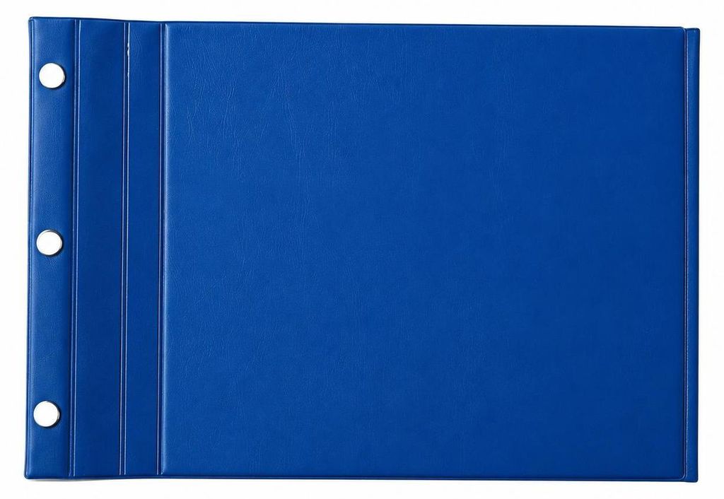GGM Wechselmappe DIN A4 Blau 3 Druckknöpfe für Produktbild 