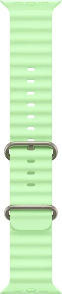 Apple Natural Titanium Finish Band Verde Fluoroelastomero, Titanio