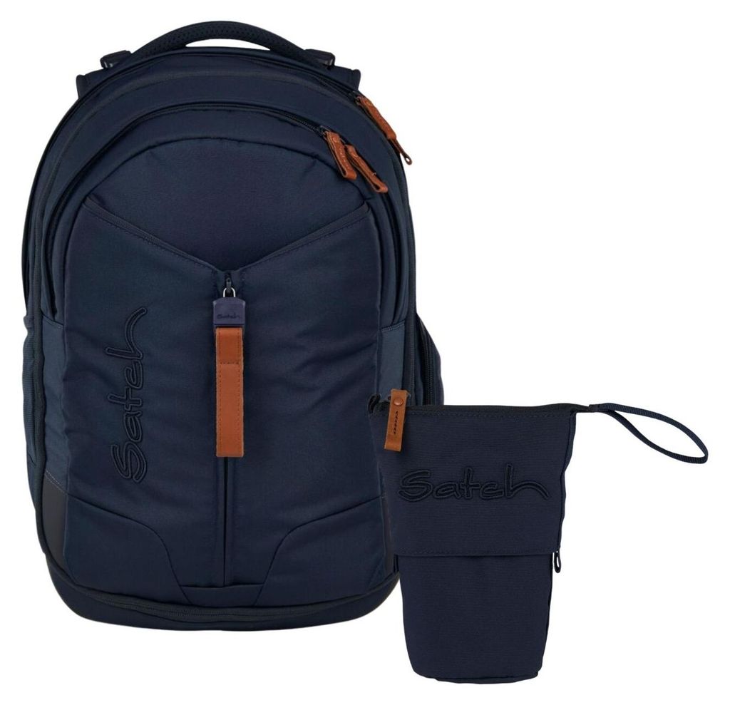 Satch, Schulrucksack-Set MATCH Nordic Blue 2-teilig, ab 5. Klasse