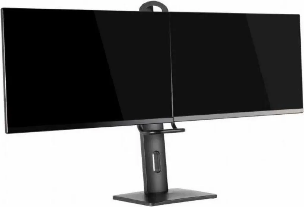 Double support écran pour télétravail efficace et bureau ergonomique - 11